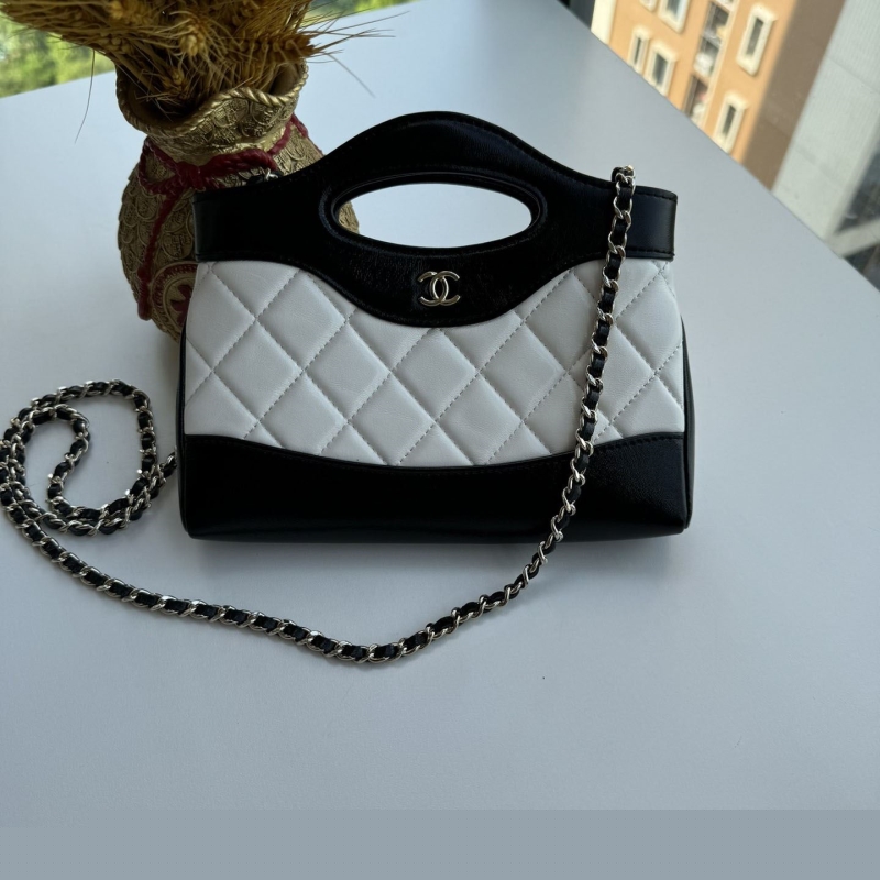 Ch*el top handle bags